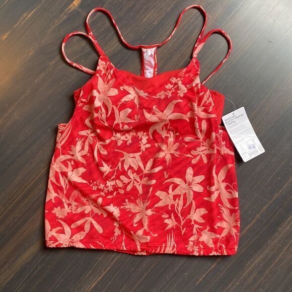 𝅺athleta Seascape Blousy Printed Tankini Top 32B/C NWT - Picture 6 of 6